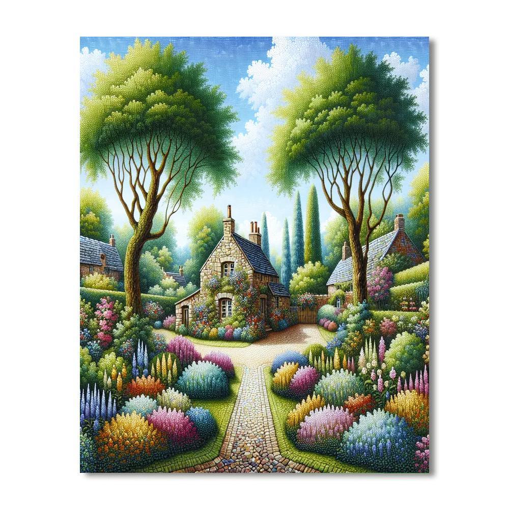 Rustic Country Cottage Numbered Painting Kits