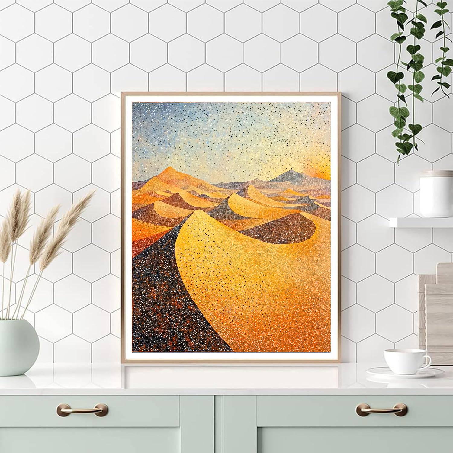 Georges Seurat Inspired Whispering Sands  Painting Number Kit