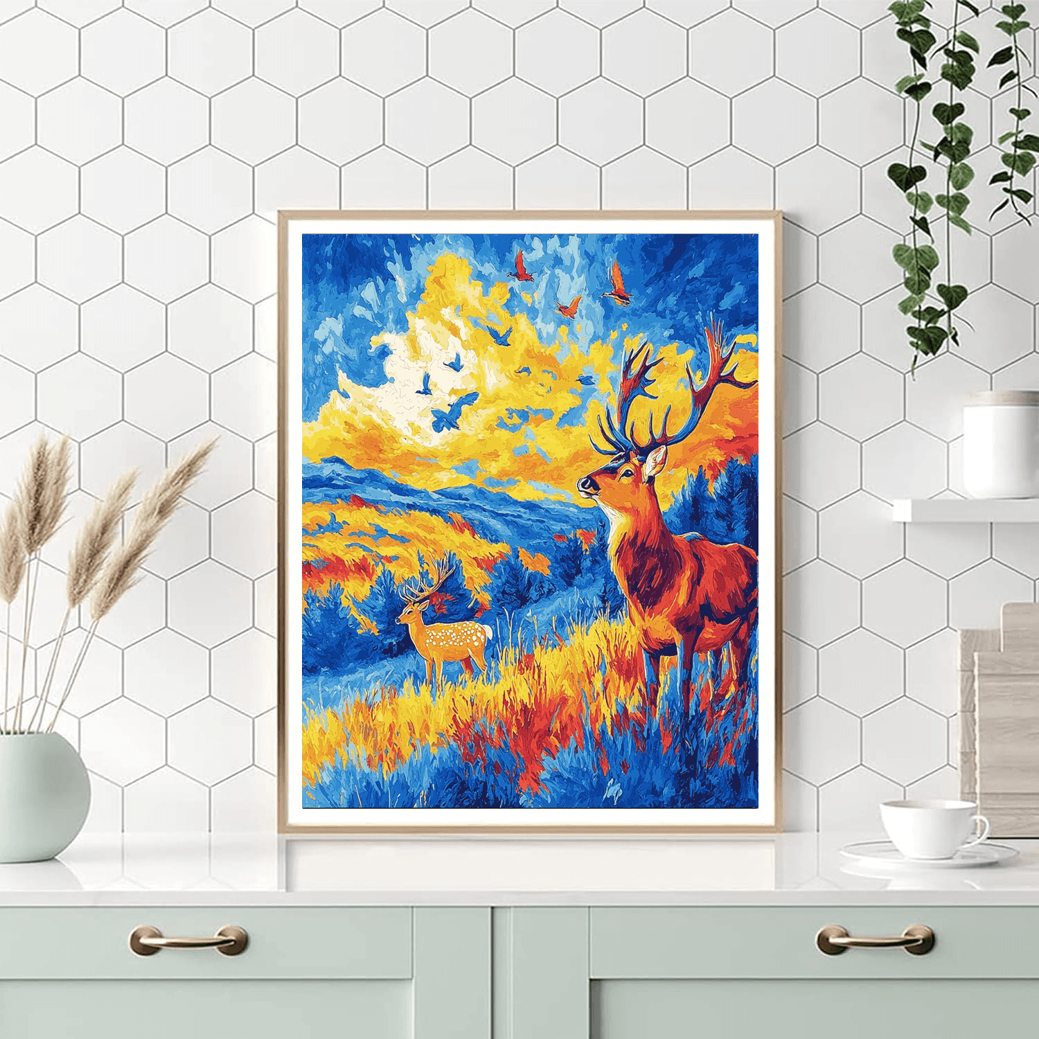 Franz Marc Inspired Wildlife Wanderlust  Paint By Numbers Art
