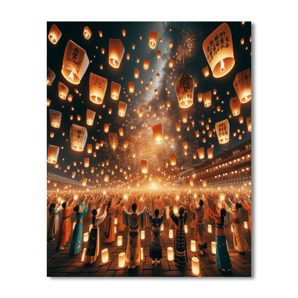 Lantern Festival - Taiwan Paint By Numbers Kits