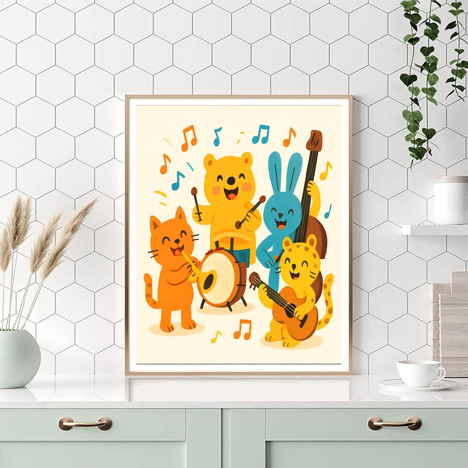 Artistic Animal Band Paint By Number
