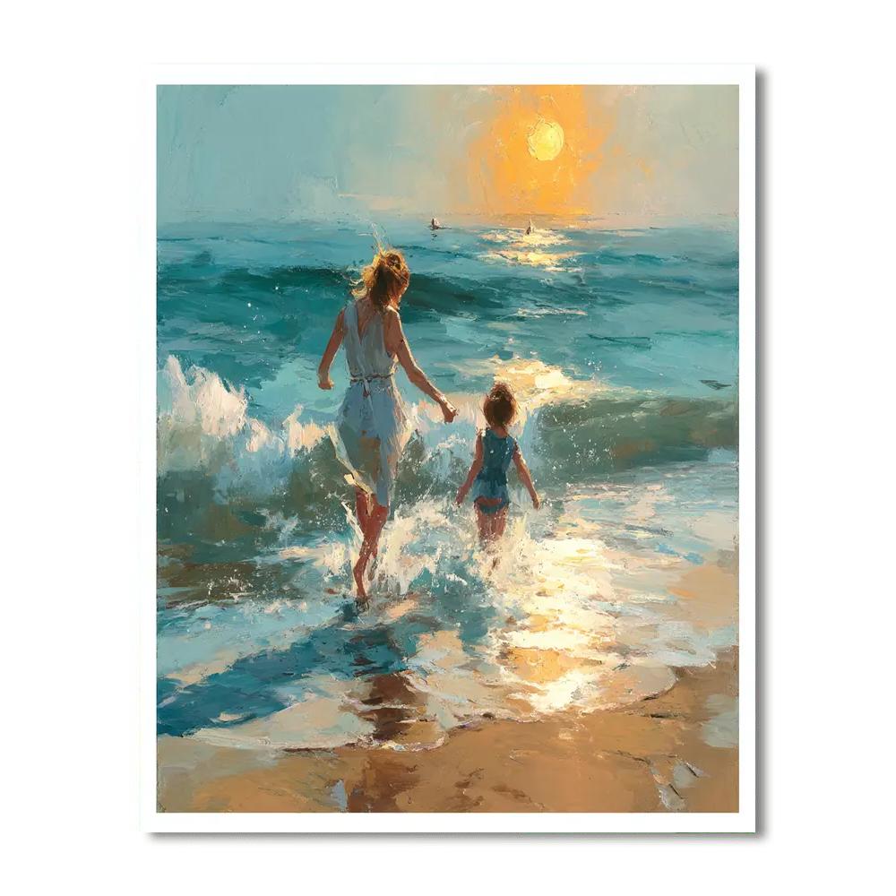 Tender Moments By The Ocean Numbered Painting Kits