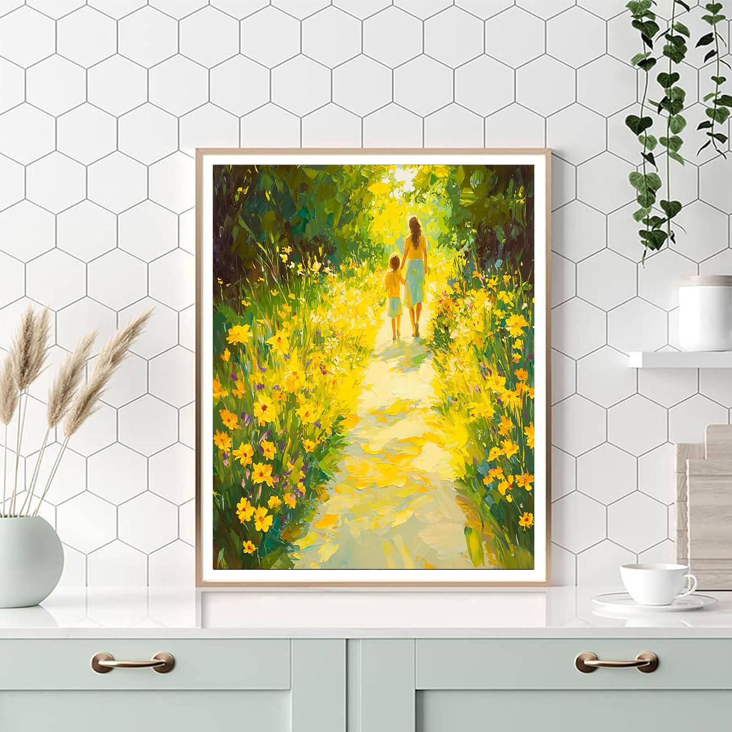 Vibrant Paths Number Painting