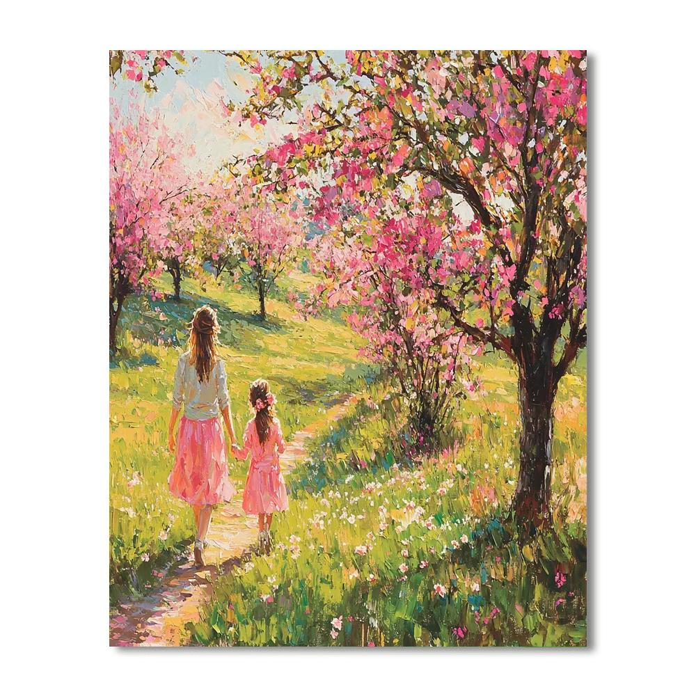 Blossoming Spring Walk DIY Paint By Numbers