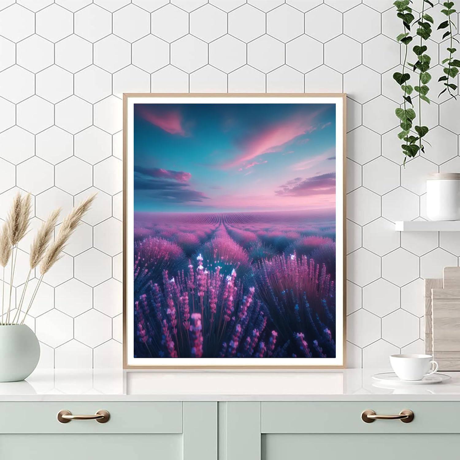 Eternal Lavender Fields Numbered Painting Kits