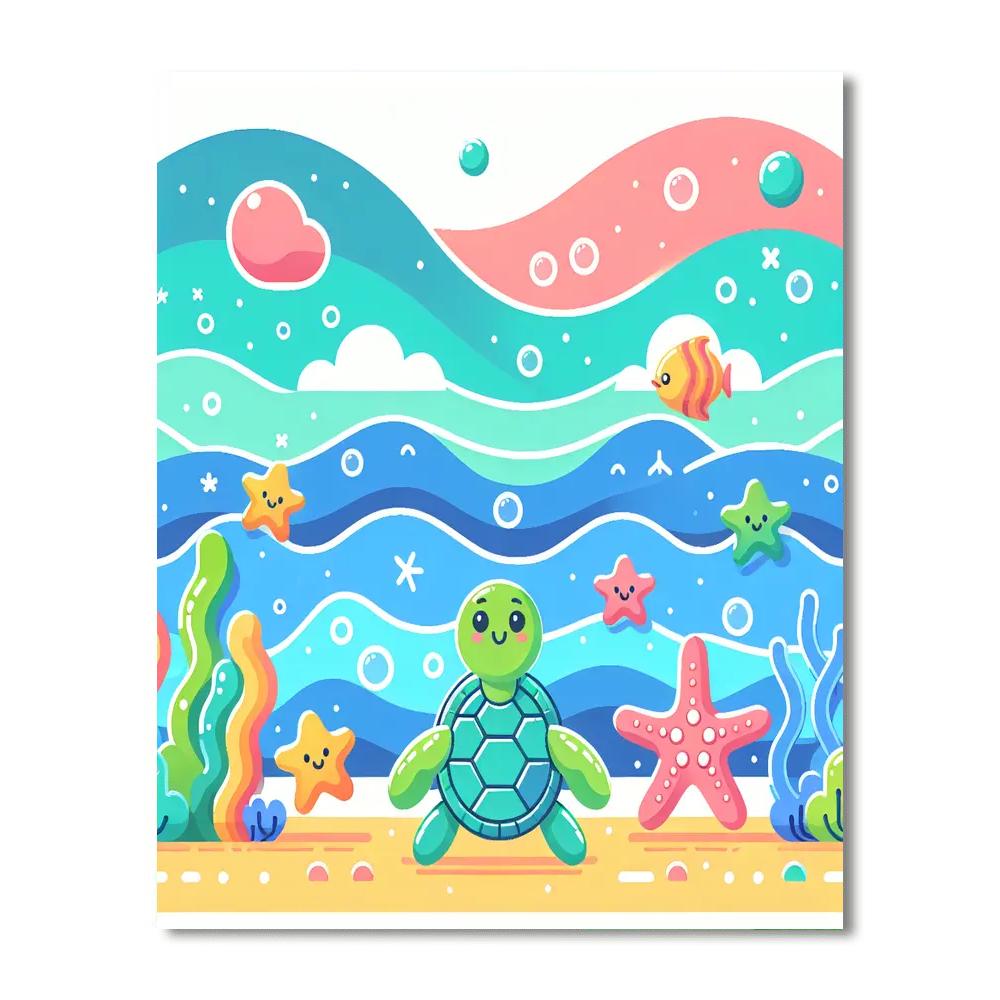 Friendly Ocean World Paint By Numbers