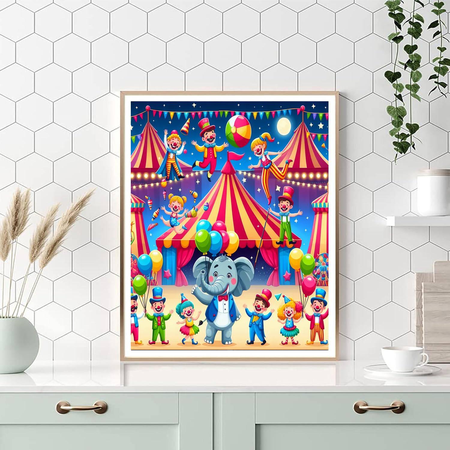 Circus Of Fun Painting By Numbers Kit
