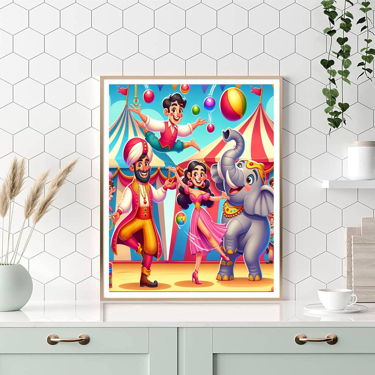 The Spectacular Circus Number Painting