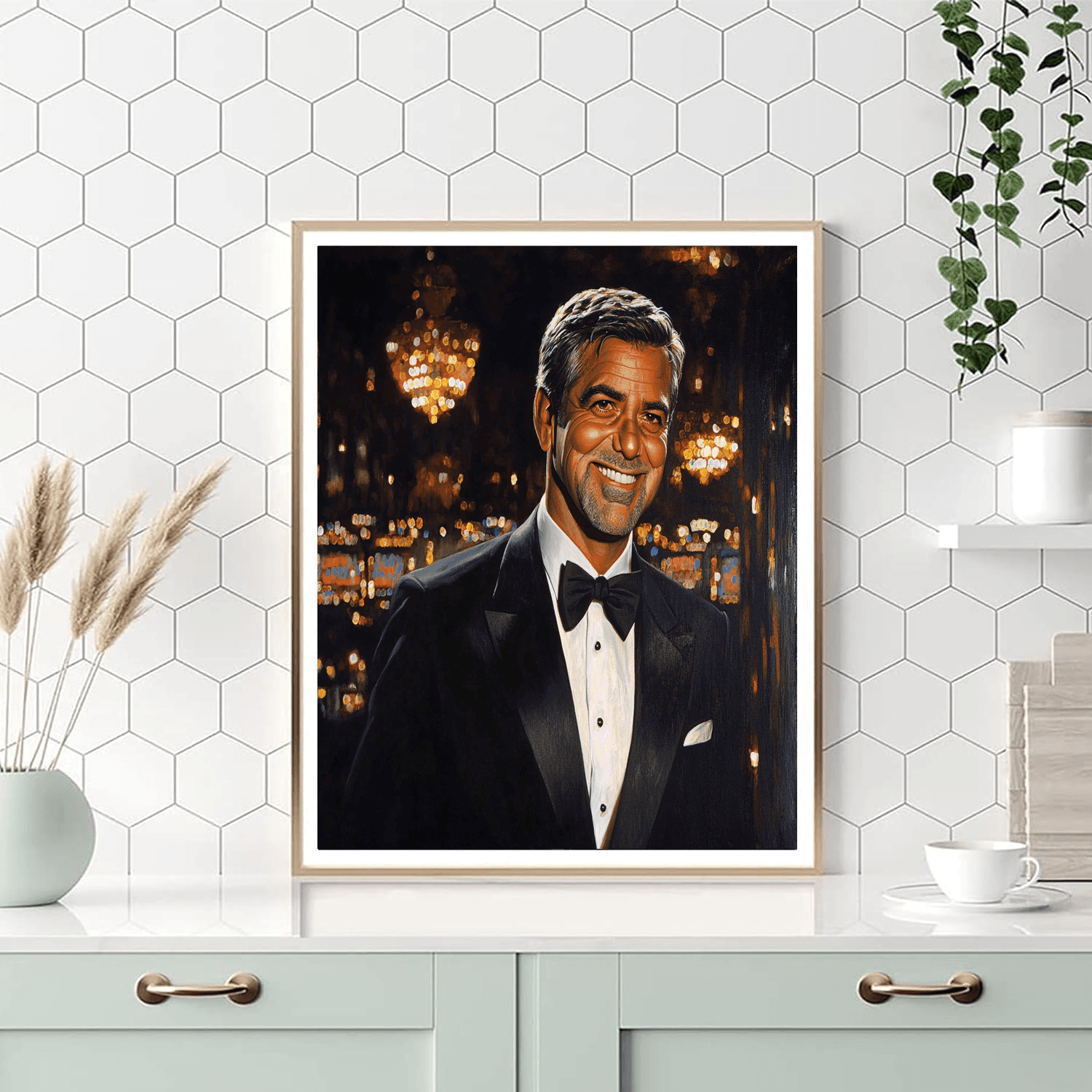 George Clooney: Crafting Charm From Ocean's Depths Painting Number Kit