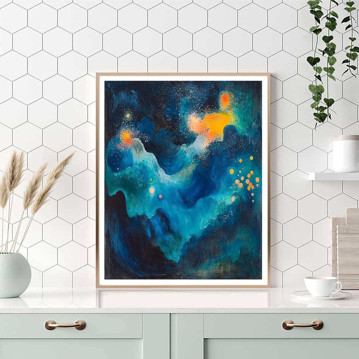 Paul Cézanne Inspired Celestial Garden Dream  Paint By Color