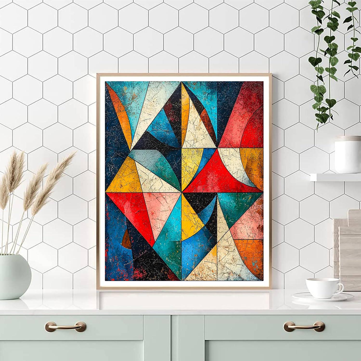 Pablo Picasso Inspired Picasso's Modern Geometry  Painting Number Kit