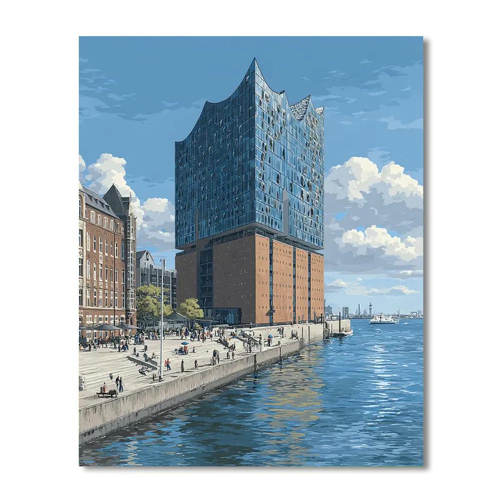 Elbphilharmonie DIY Paint By Numbers
