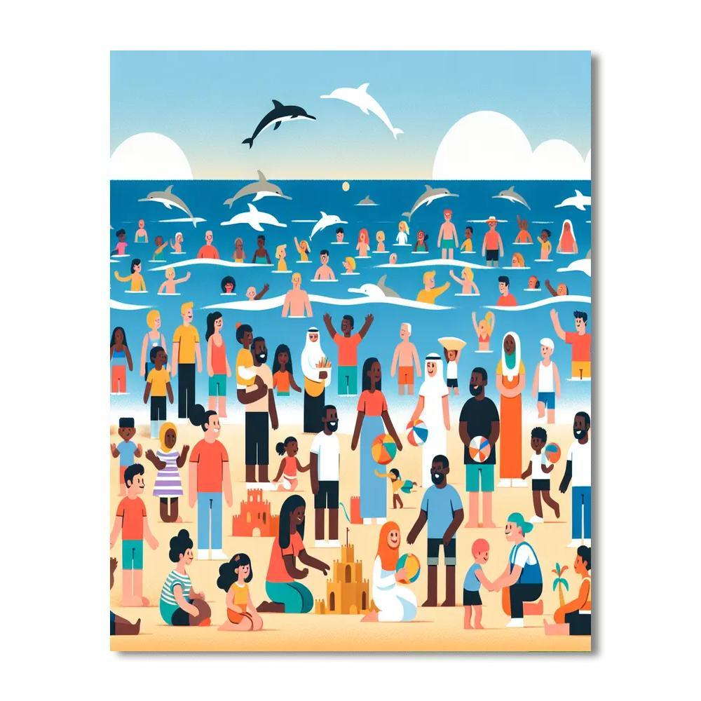 Seaside Summer Celebration Paint By Color