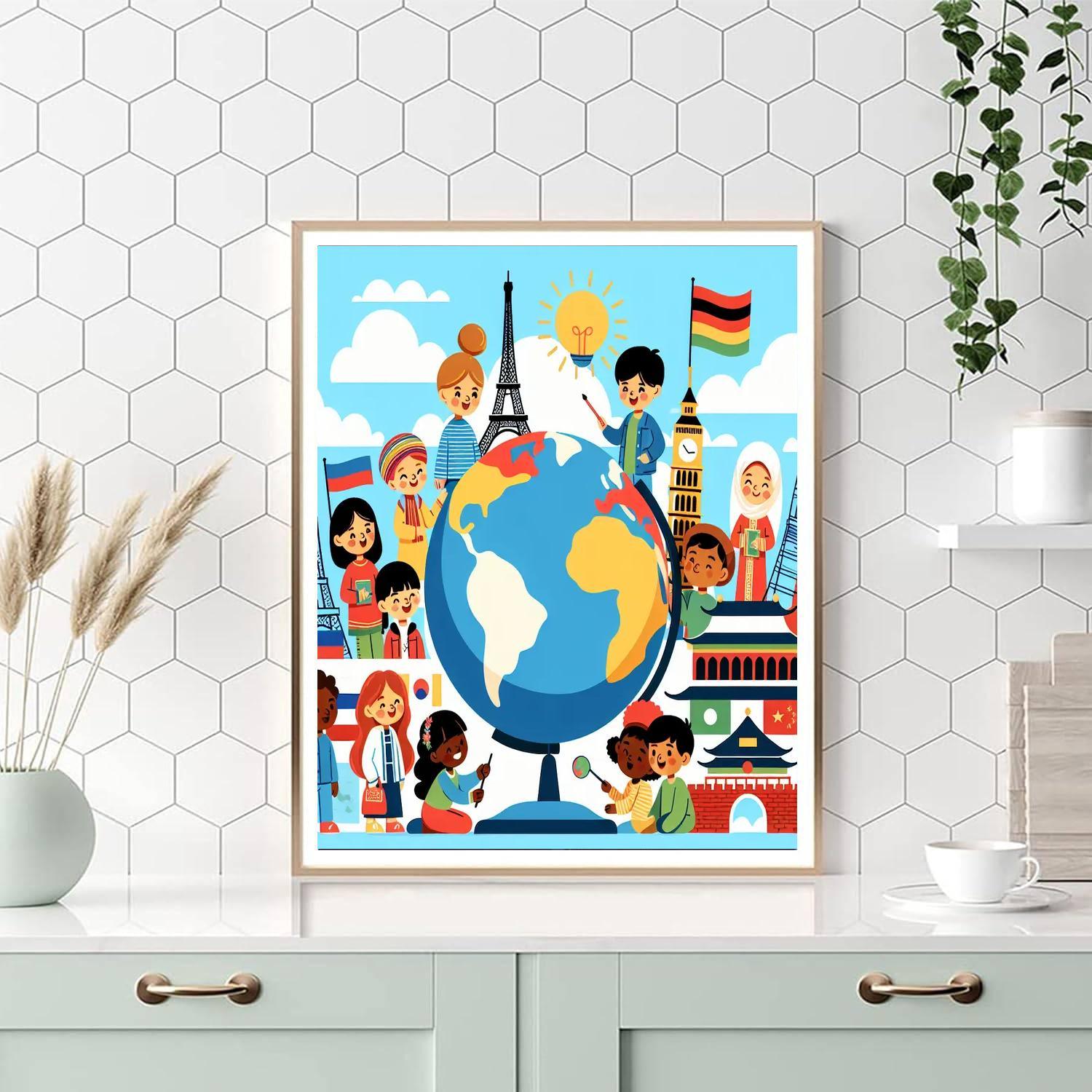 World Explorer Journey Painting By Numbers Kit