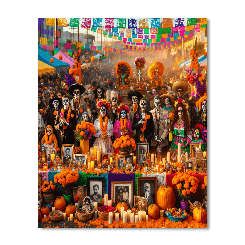 Day Of The Dead Festival - United States Number Painting