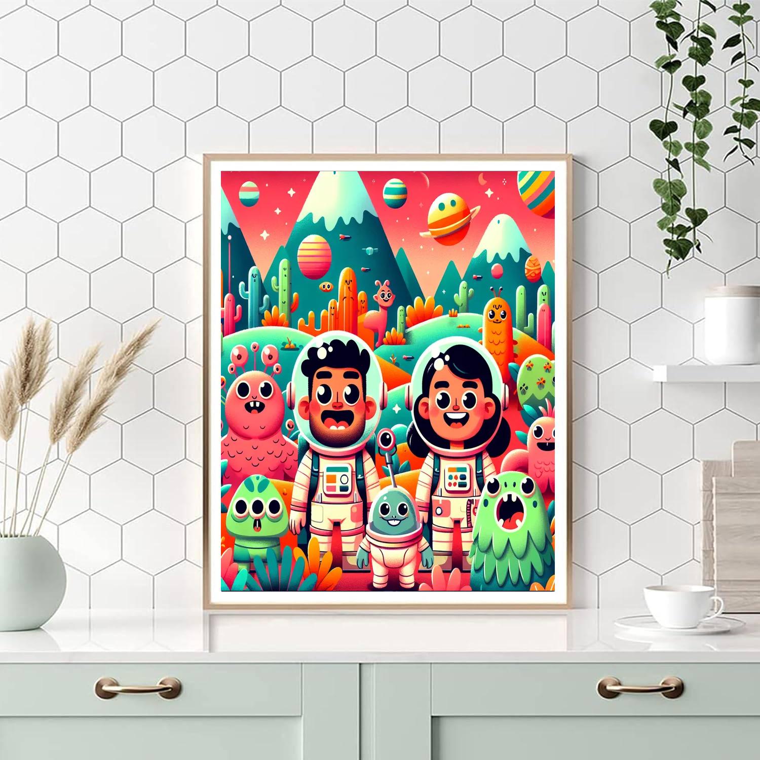 Artistic Planet Explorers Paint By Numbers