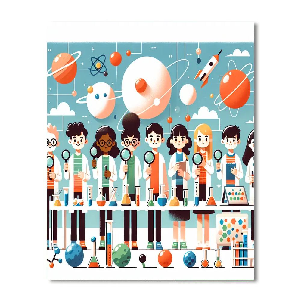 Science Sleuths Number Painting
