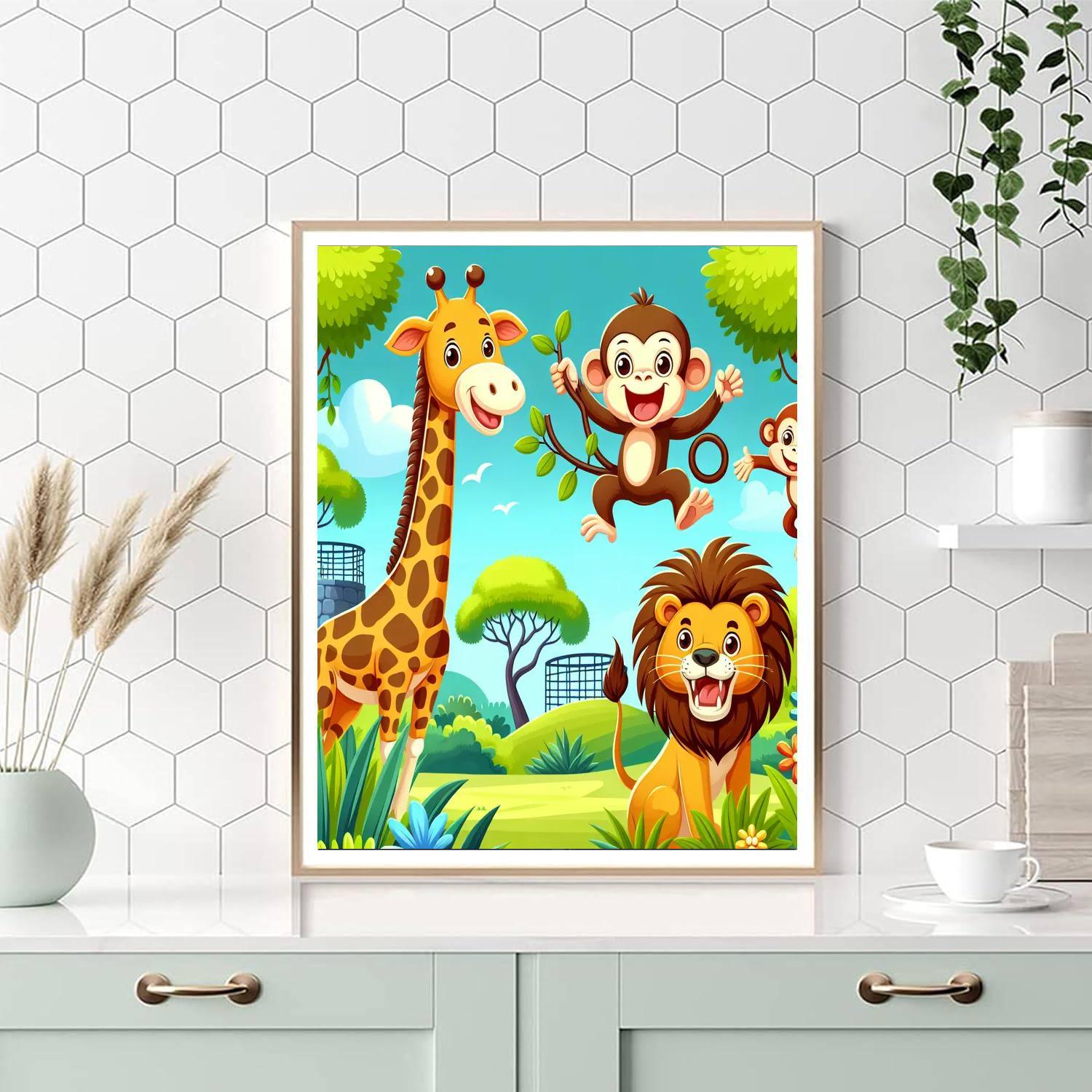 Friendly Zoo Adventures Paint By Number