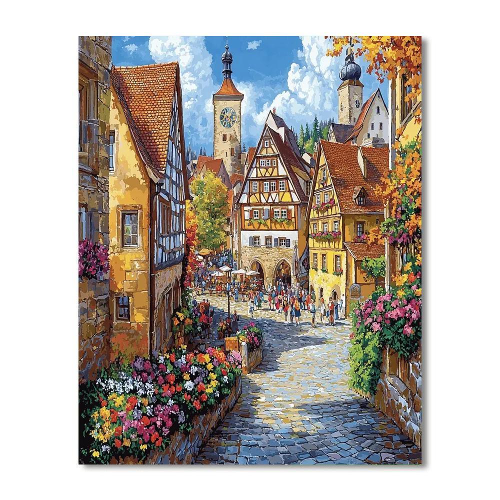 Rothenburg Ob Der Tauber - Germany Numbered Painting Kits