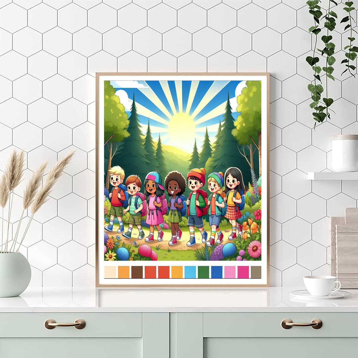 Outdoor Adventures Painting Number Kit