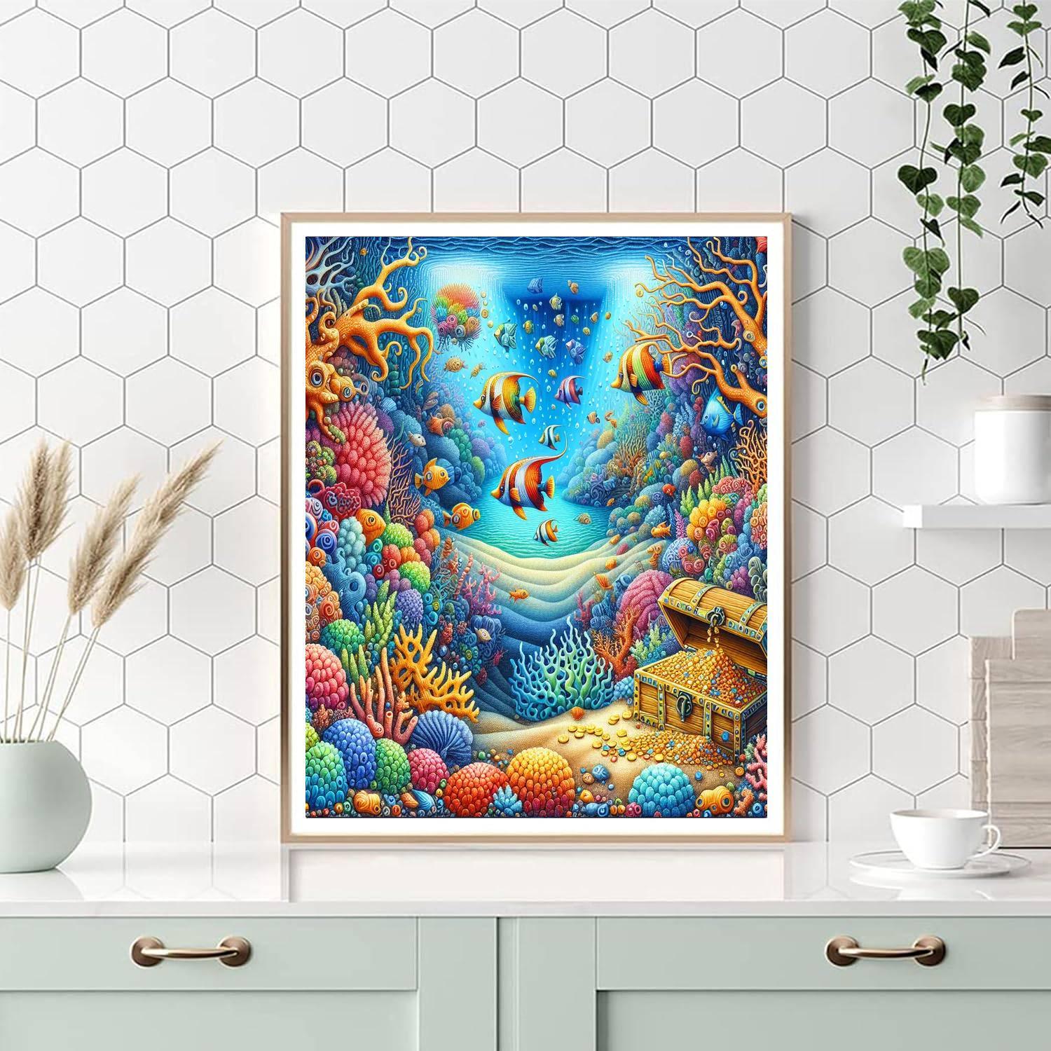 Undersea Fantasy Adventure Numbered Painting Kits