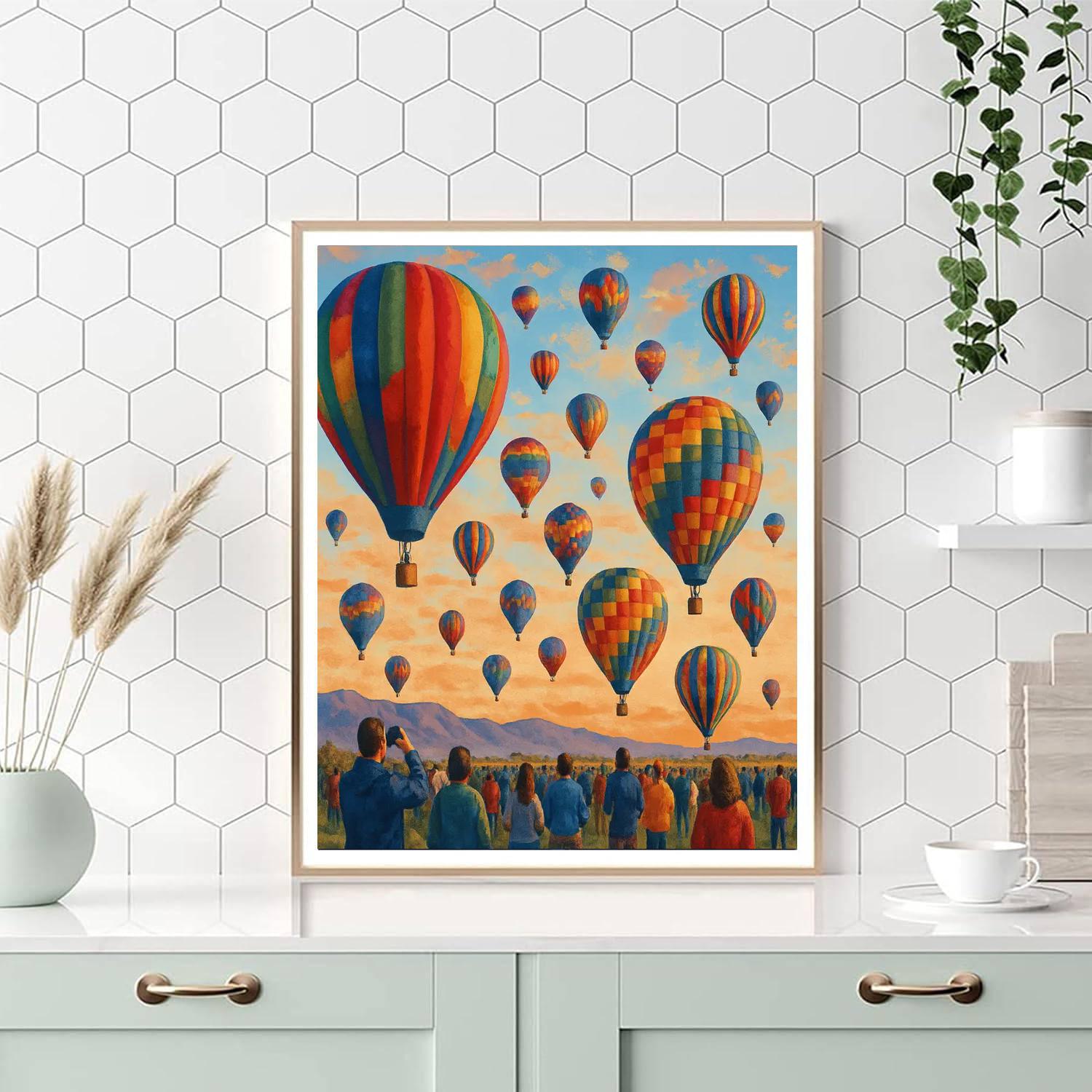 Hot Air Balloon Festival - Albuquerque, Usa Paint By Numbers Art