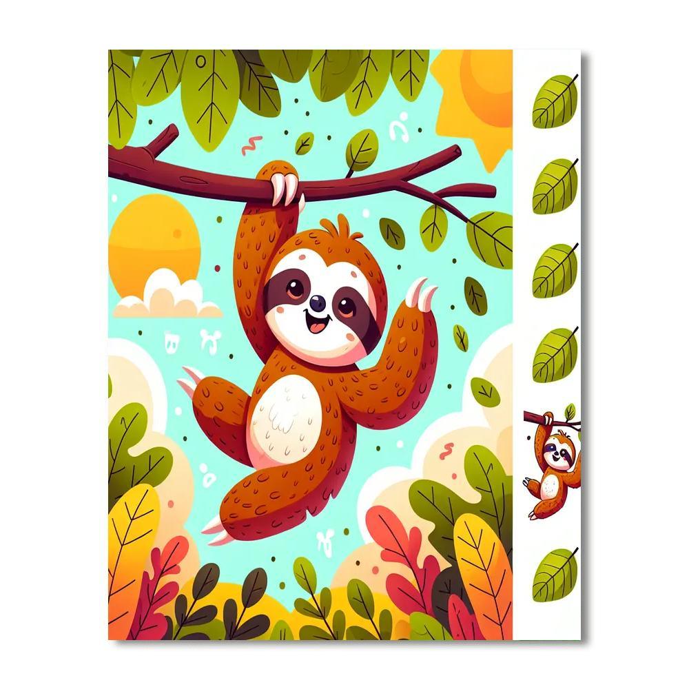 Merry Sloth Paint By Color