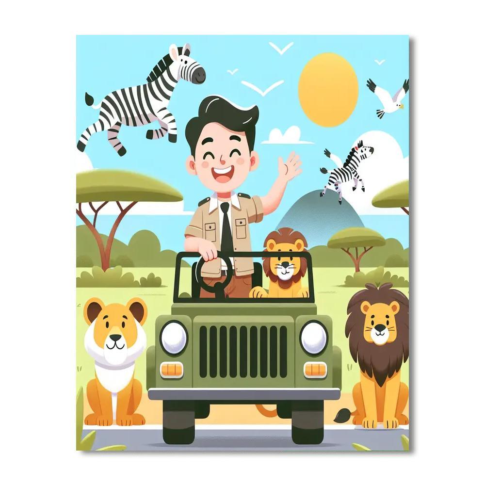 Wild Safari Experience Paint By Numbers Kits