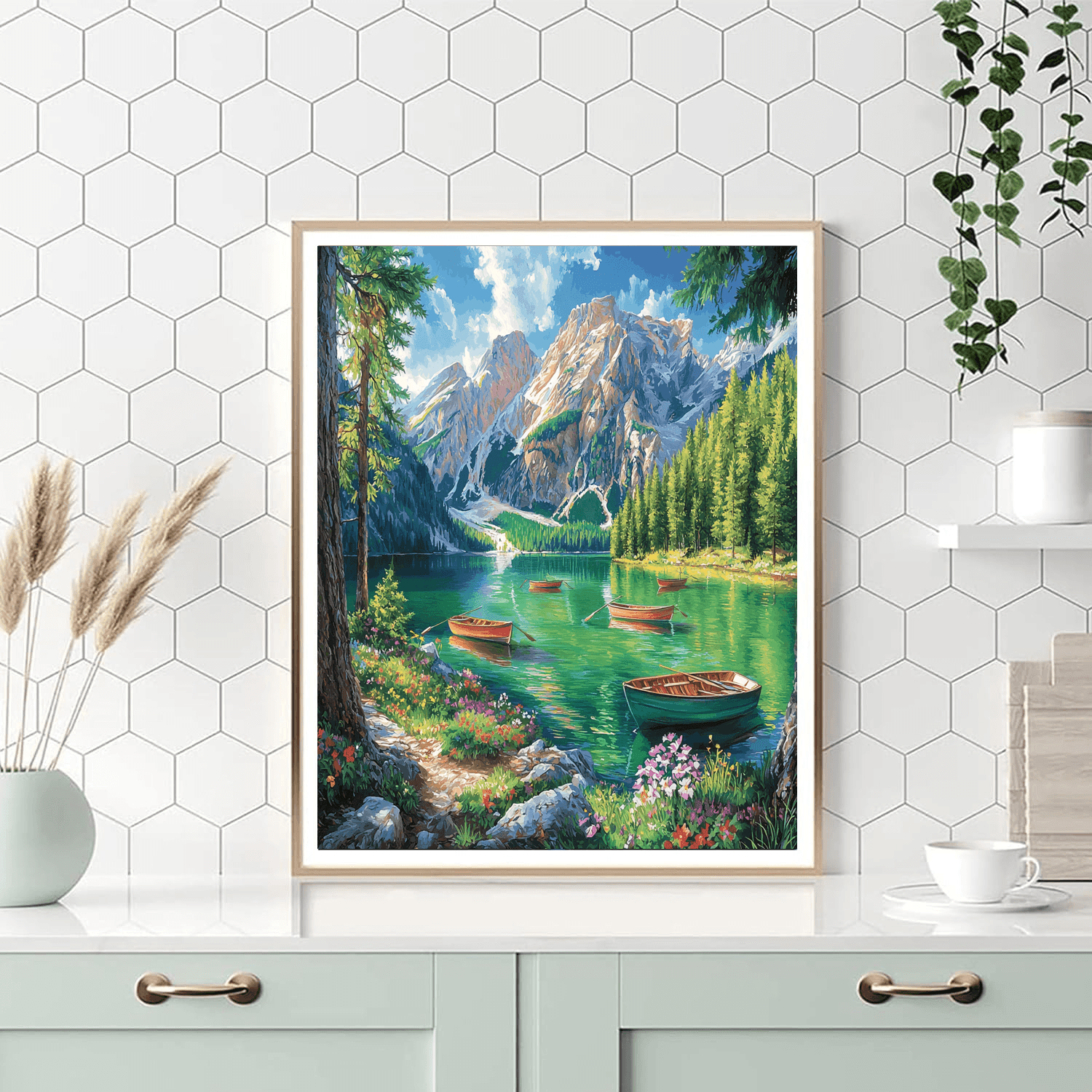 Lago Di Braies Numbered Painting Kits
