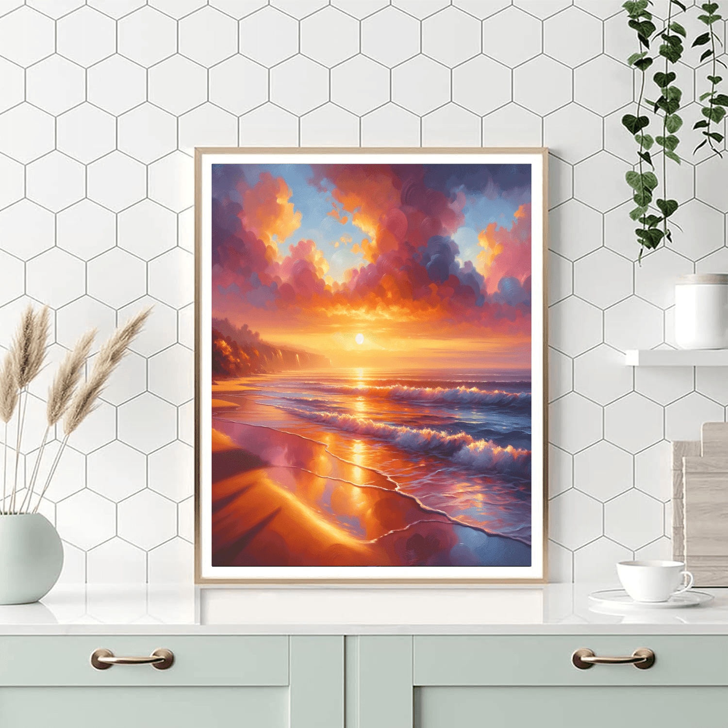 Dreamy Coastal Sunset Paint By Number