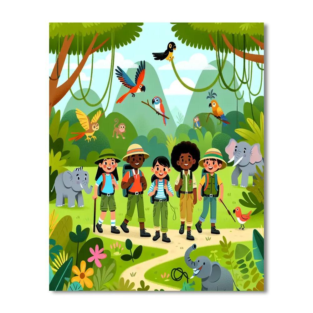Hero's Jungle Quest Numbered Painting Kits