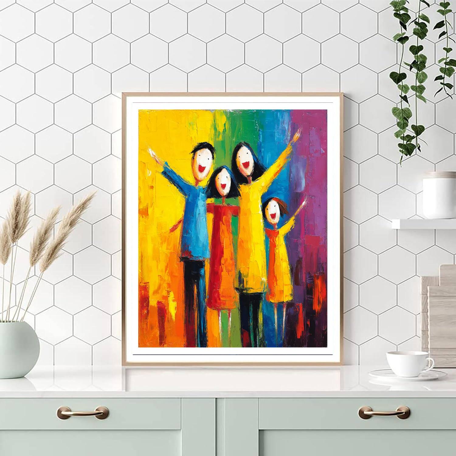 Mommy And Me Under The Rainbow DIY Paint By Numbers