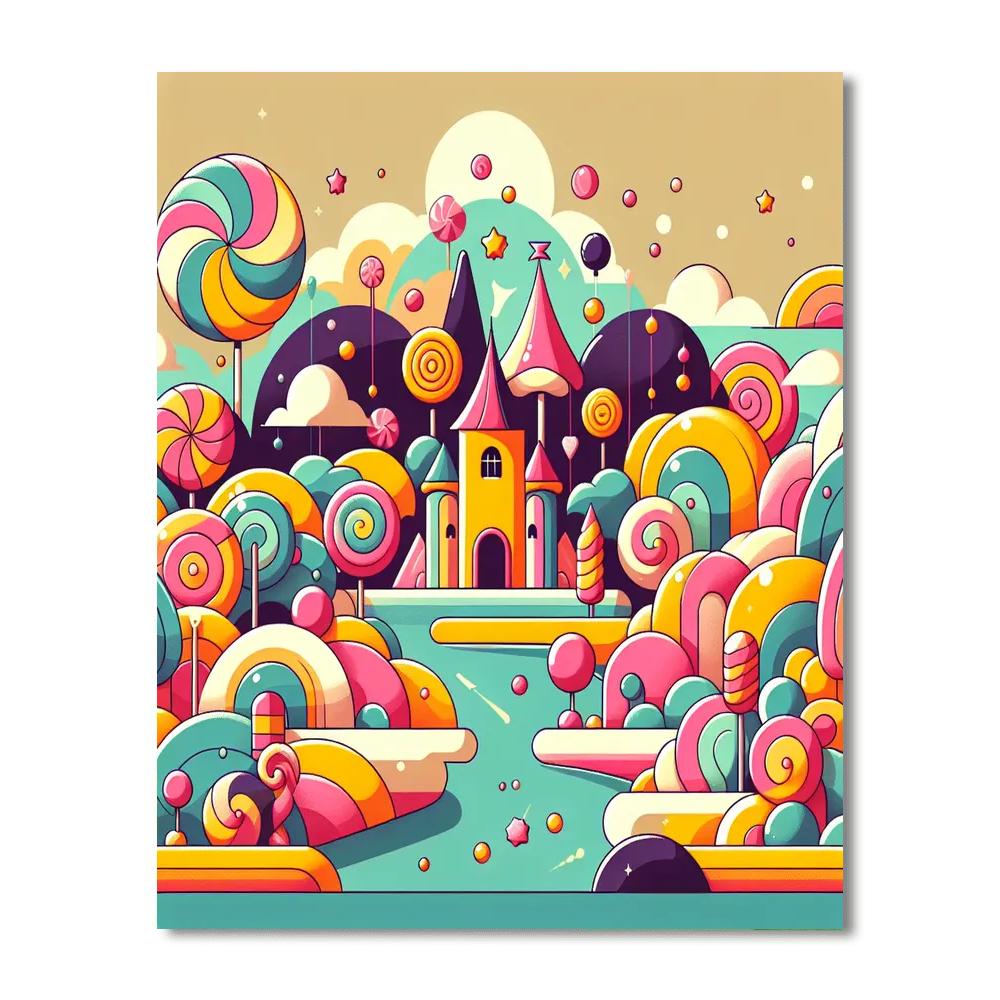 Celebration In Candy Land Paint By Color