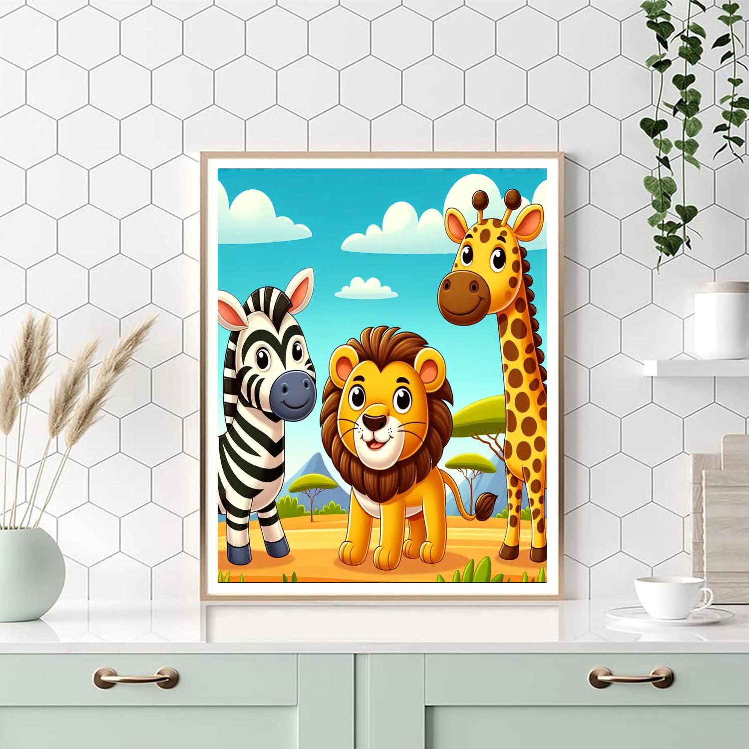 Safari Animal Pals Paint By Numbers Kits