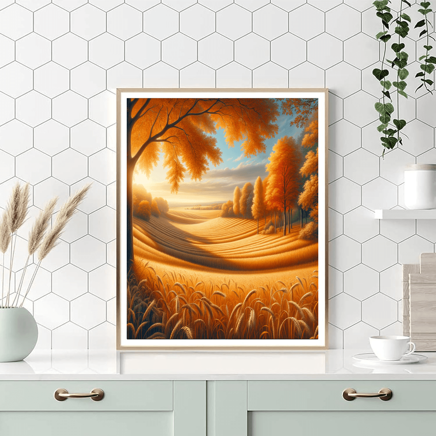 Rural Autumn Vista DIY Paint By Numbers