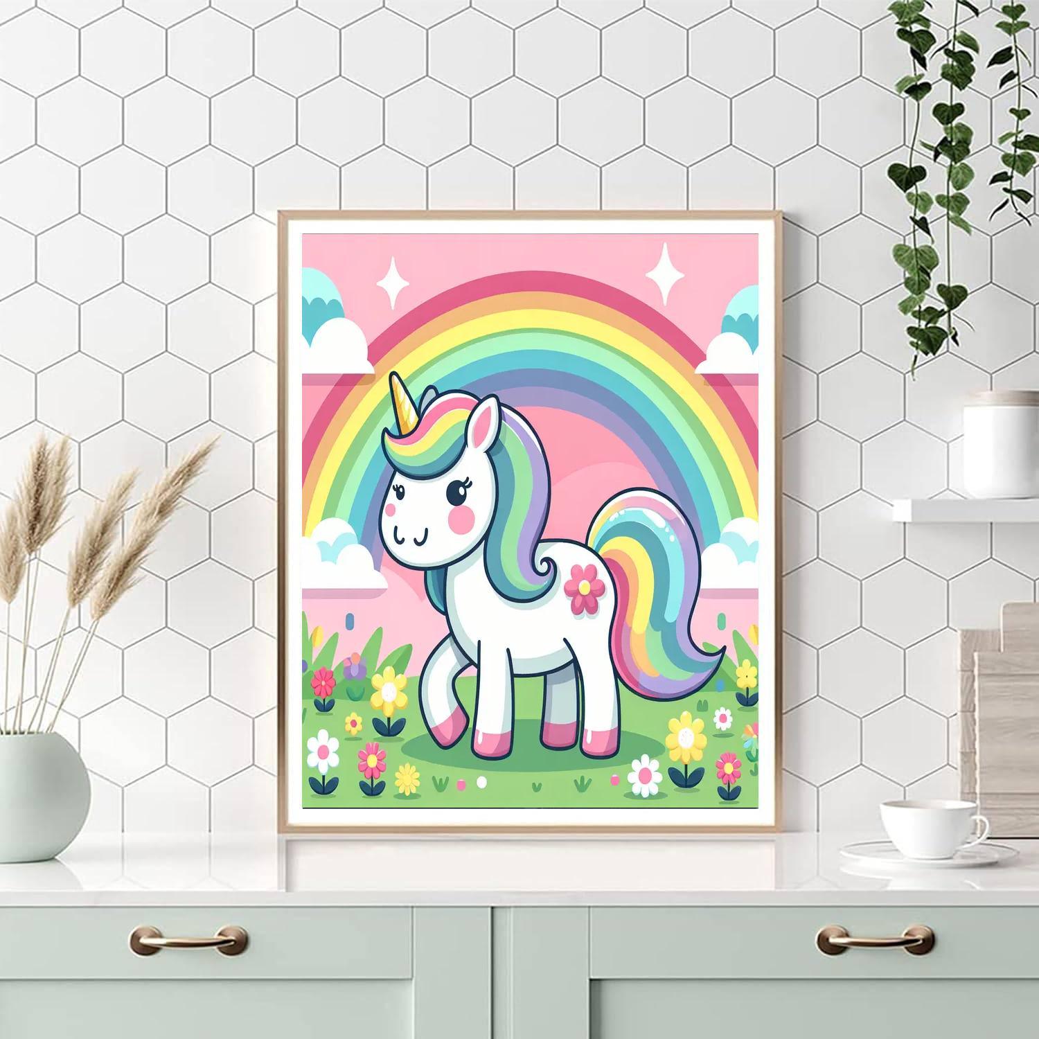 Mighty Unicorn Paint By Number