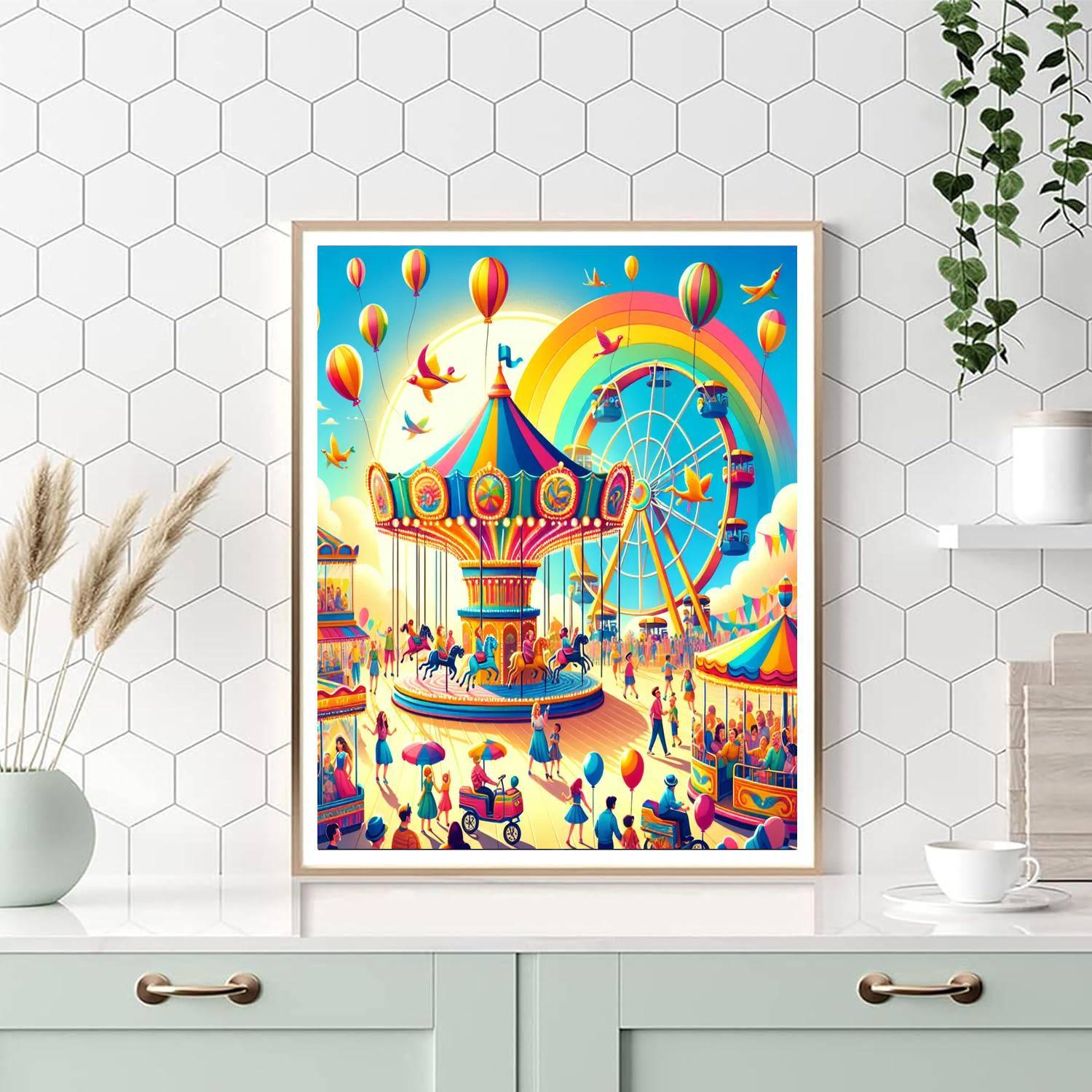 Festive Carnival Delight Numbered Painting Kits