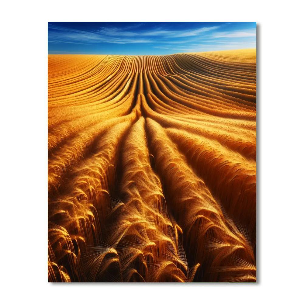 Summer Field Of Gold Paint By Numbers Art