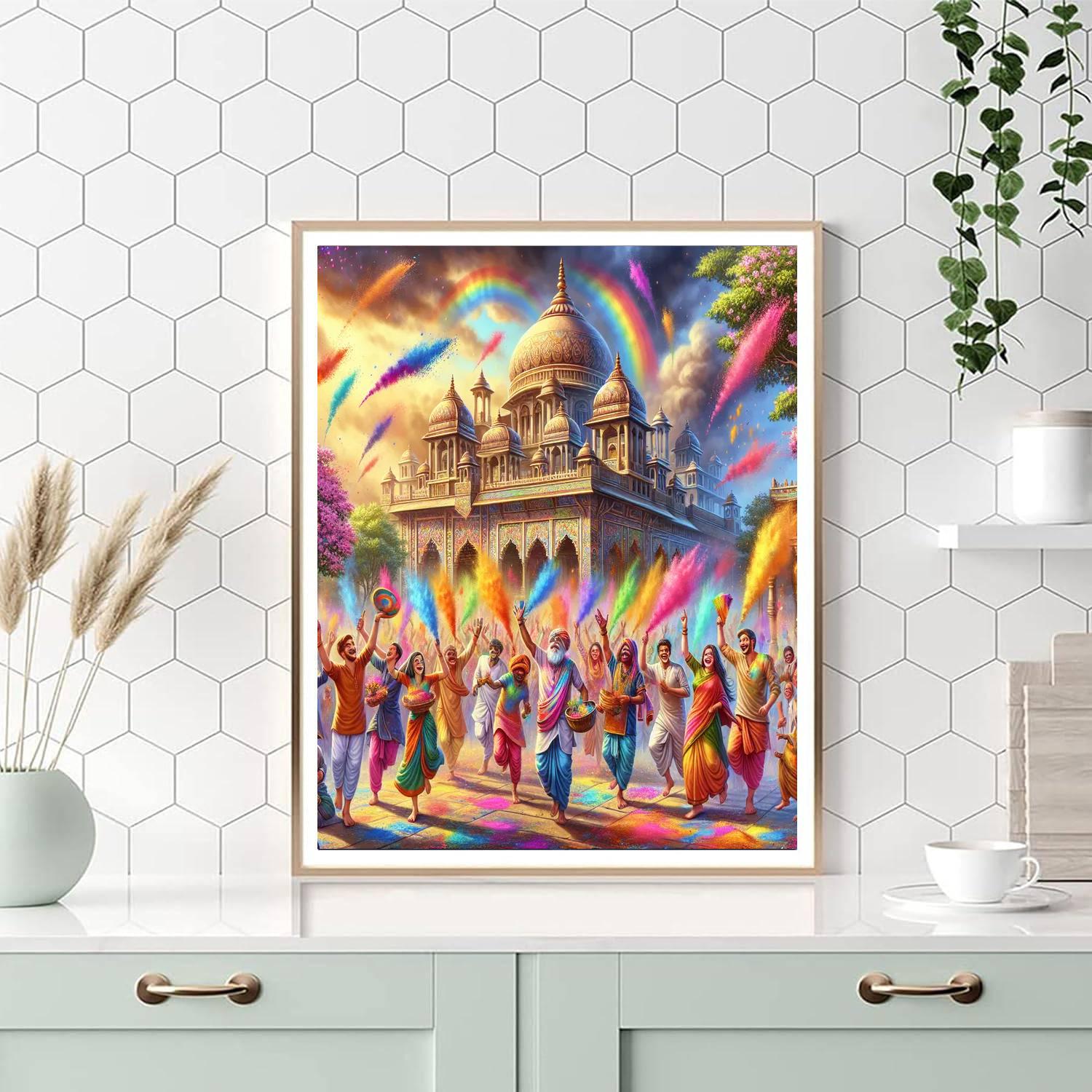 Holi Festival Of Colours - Utah, Usa Paint By Number