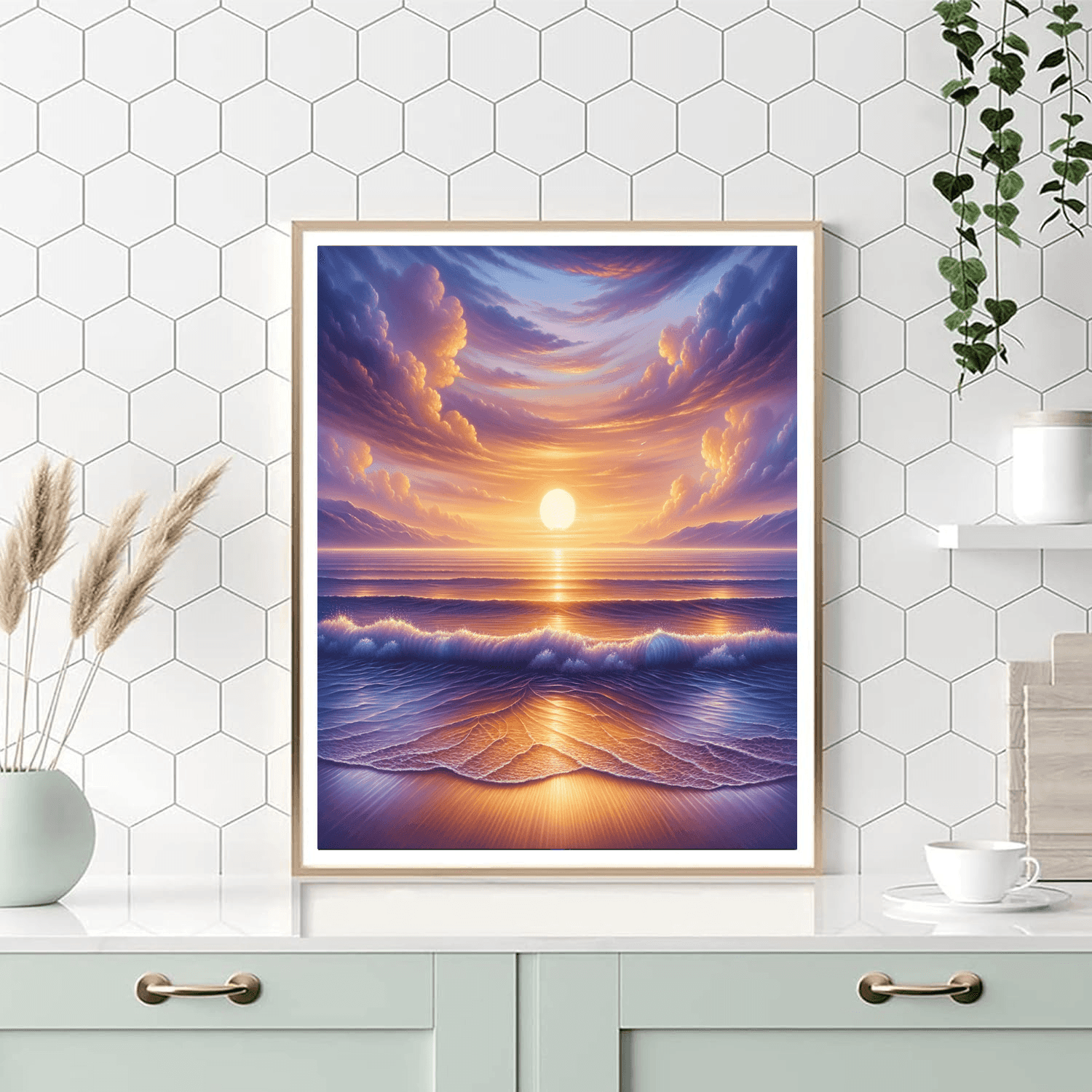 Calming Waves At Dusk Paint By Numbers Kits