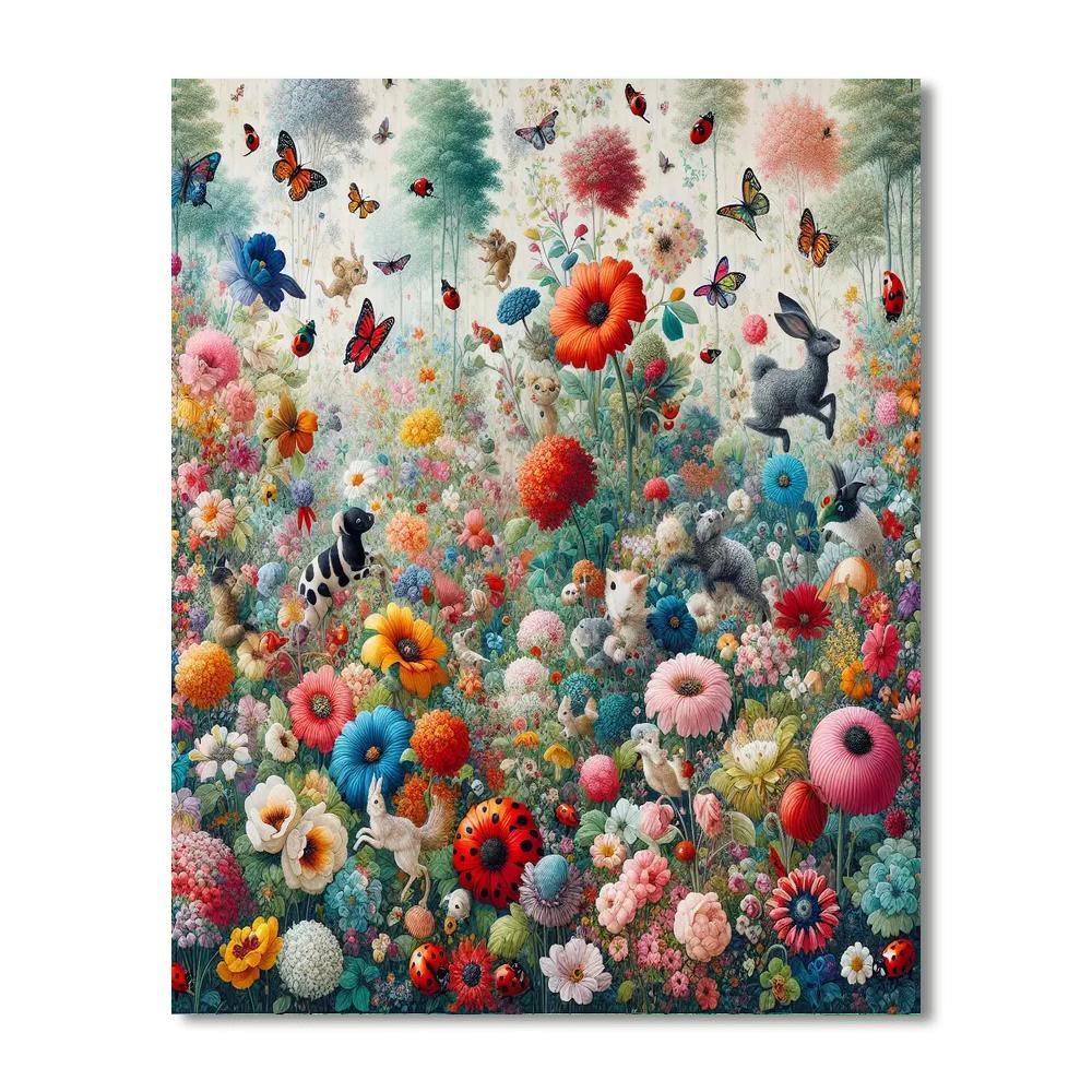 Colorful Garden Playland Number Painting