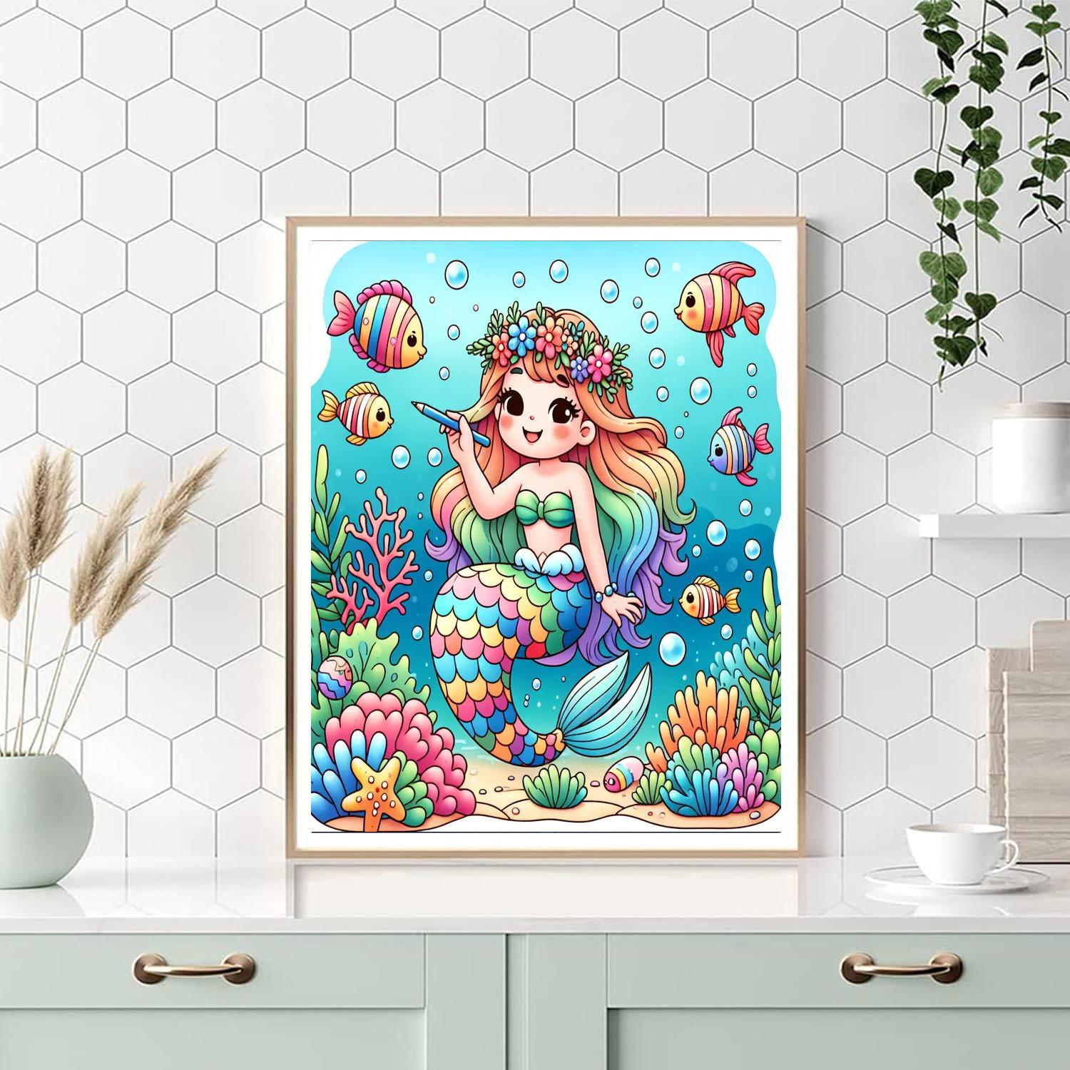 Magical Mermaid Adventures Paint By Numbers Art