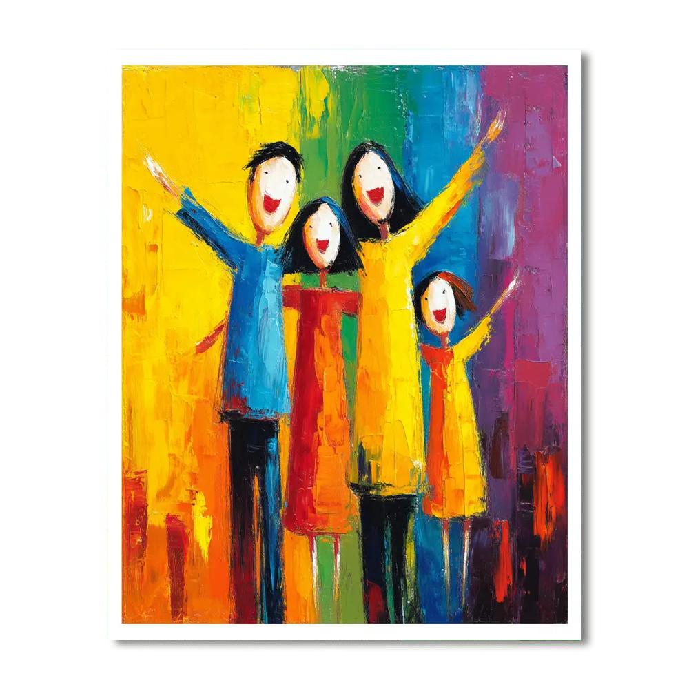 Mommy And Me Under The Rainbow DIY Paint By Numbers