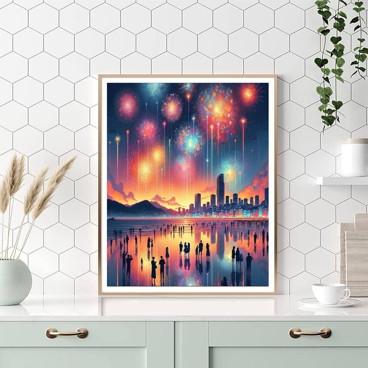 Busan International Fireworks Festival - Busan Numbered Painting Kits