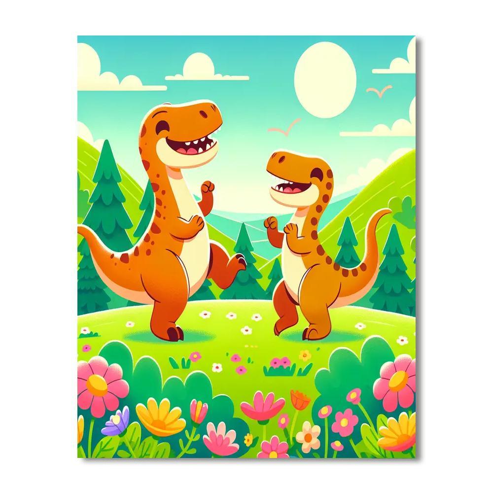 Dancing Dino Discovery Paint By Number