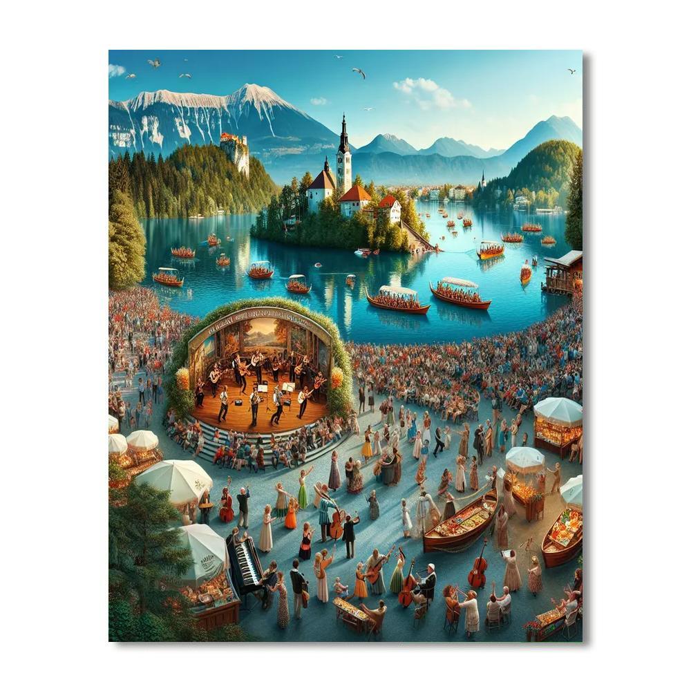 Bled Island Festival - Slovenia Paint By Numbers