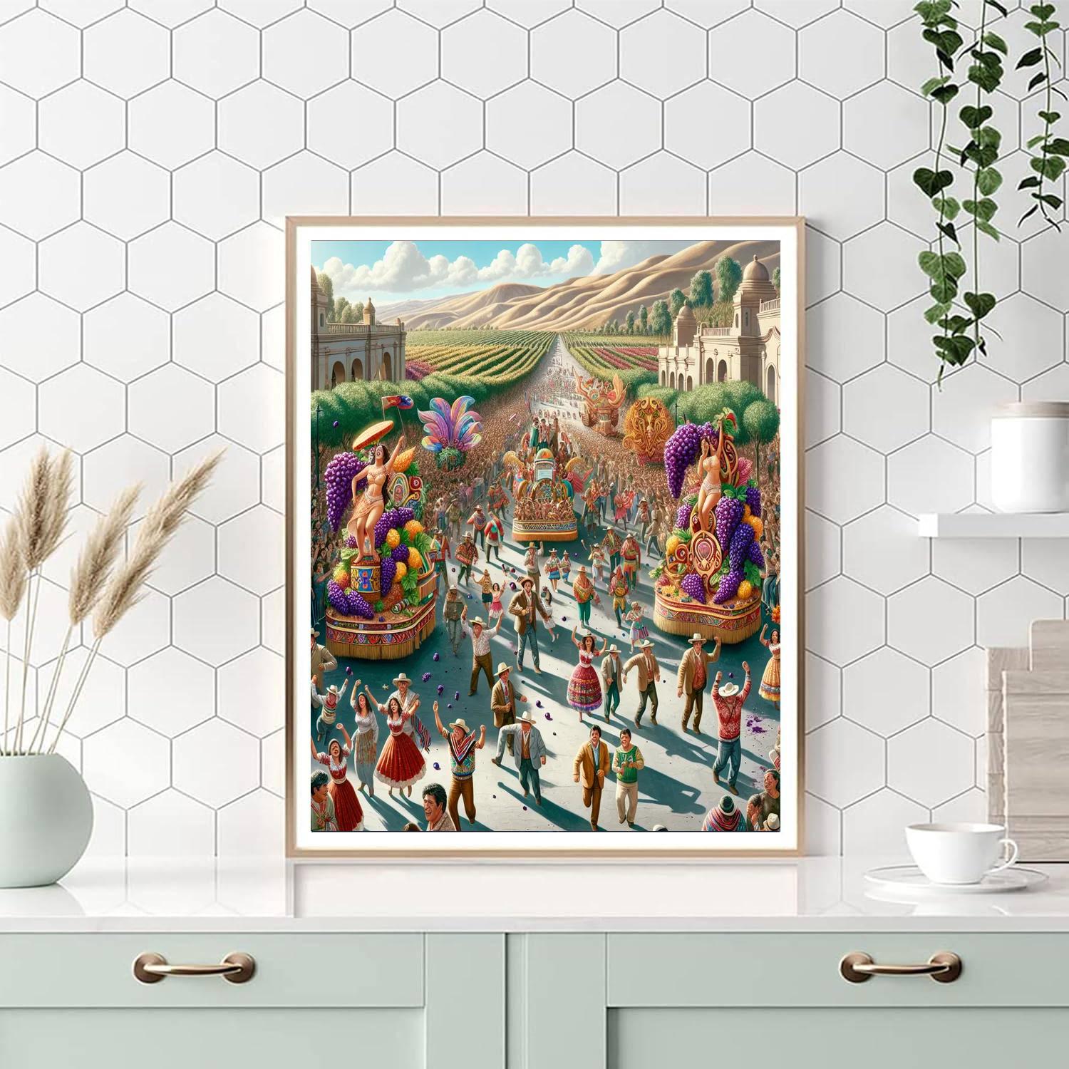 Fiesta De La Vendimia - Peru Paint By Number