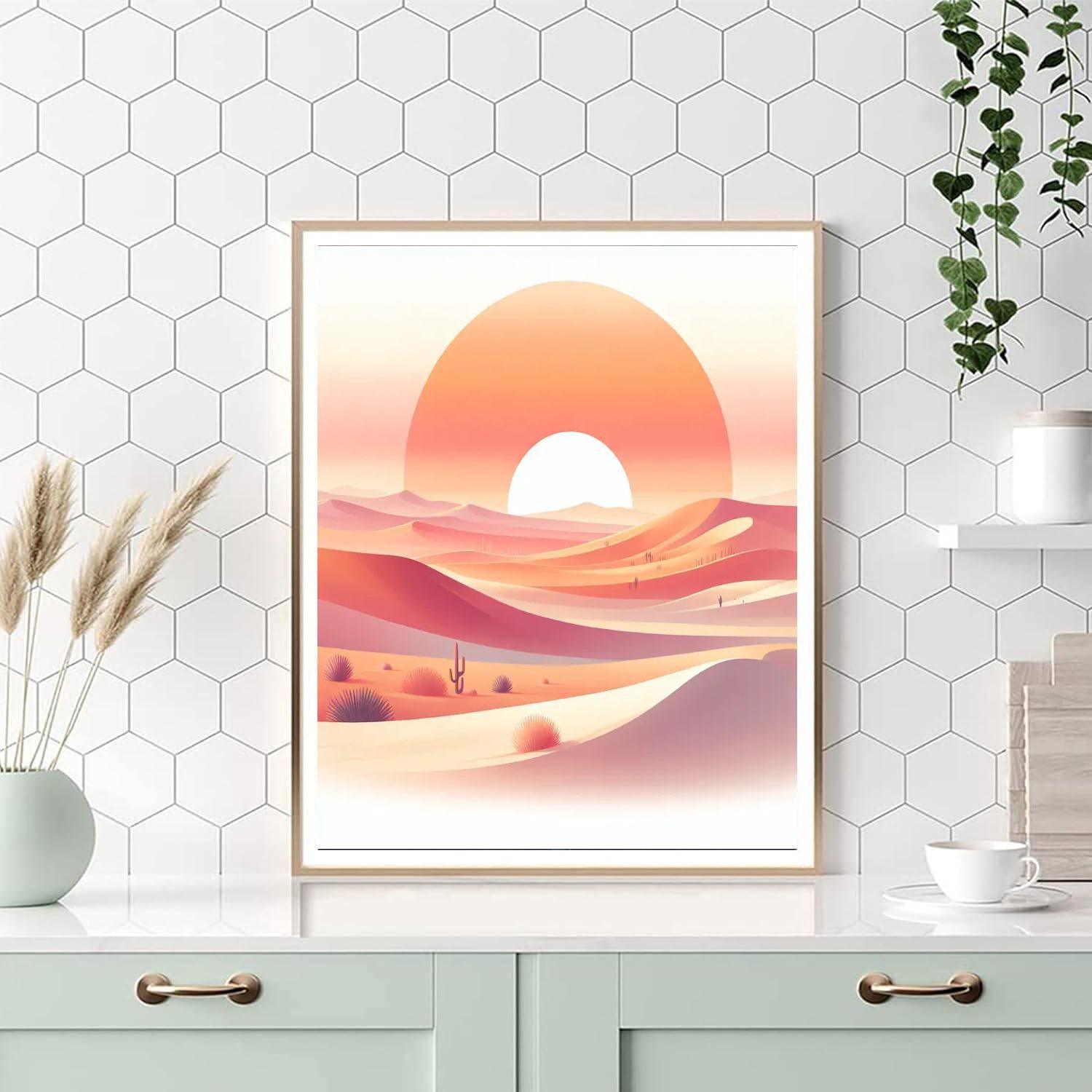 Calming Desert Landscape Numbered Painting Kits