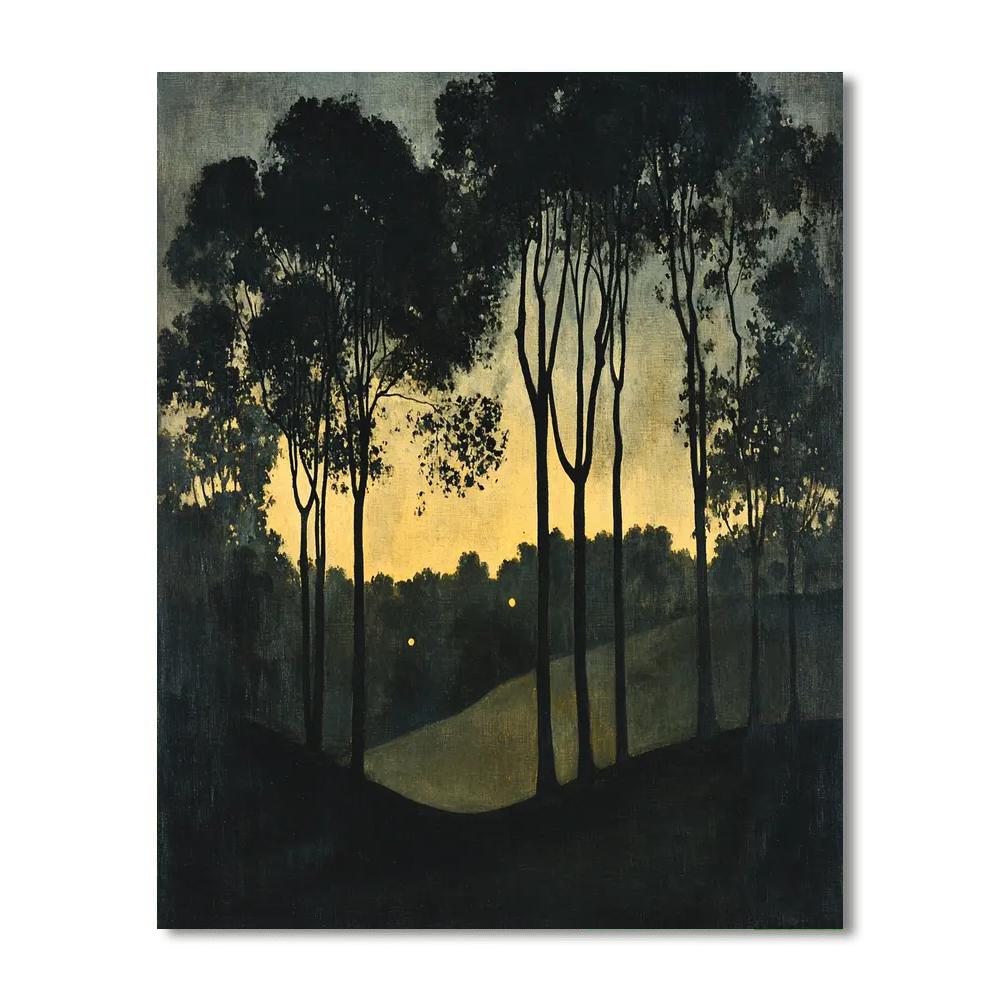 James McNeill Whistler Inspired Silhouette Of Time  Paint By Number