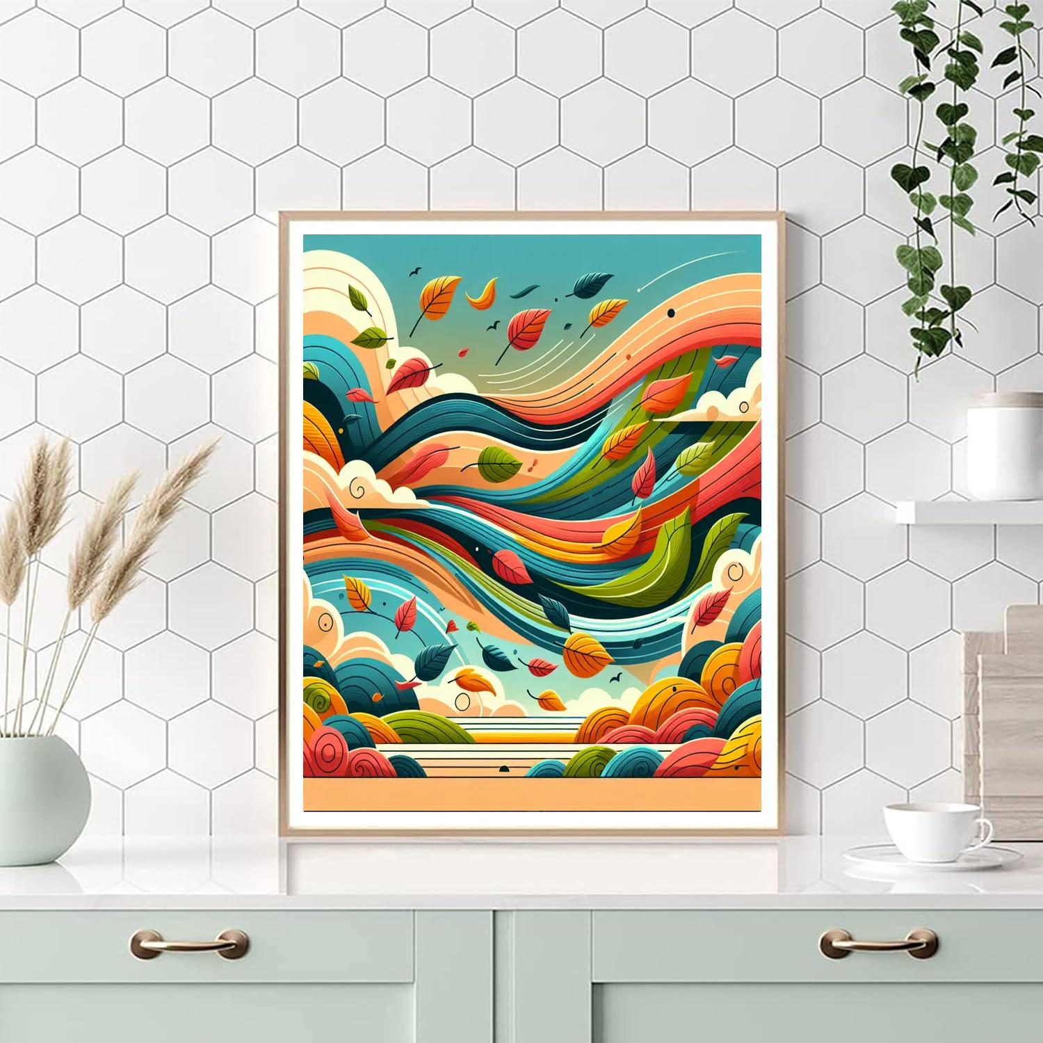 Whirling Winds Paint By Numbers Art